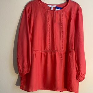 NWT Coral Blouse Size XL